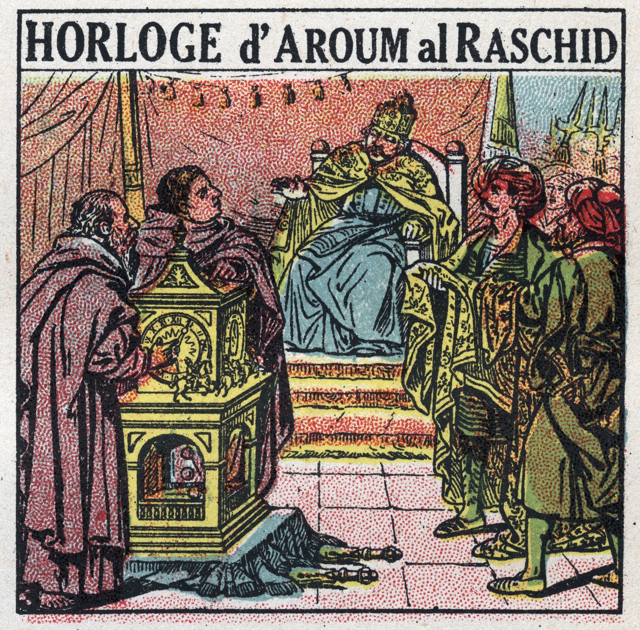 Tempo: Haroun al-Rashid (Harun al-Rashid), Califfo degli Abbasidi (763 o 766-809). Illustrazione anonima del 1925. Collezione privata. da Anonymous Anonymous