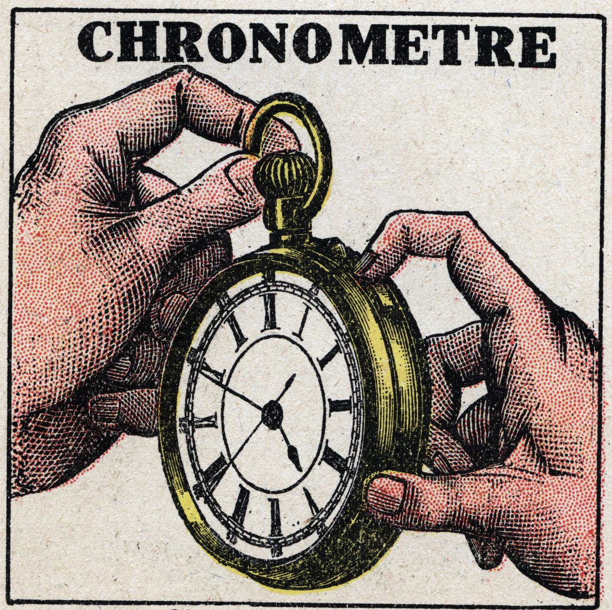 Tempo: un cronometro. Illustrazione anonima del 1925. Collezione privata. da Anonymous Anonymous