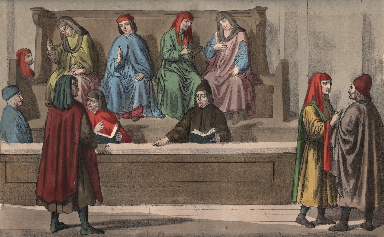 Tribunale dei mercanti, o tribunale di commercio - XV secolo - Tribunale dei mercanti, Italia da Anonymous Anonymous
