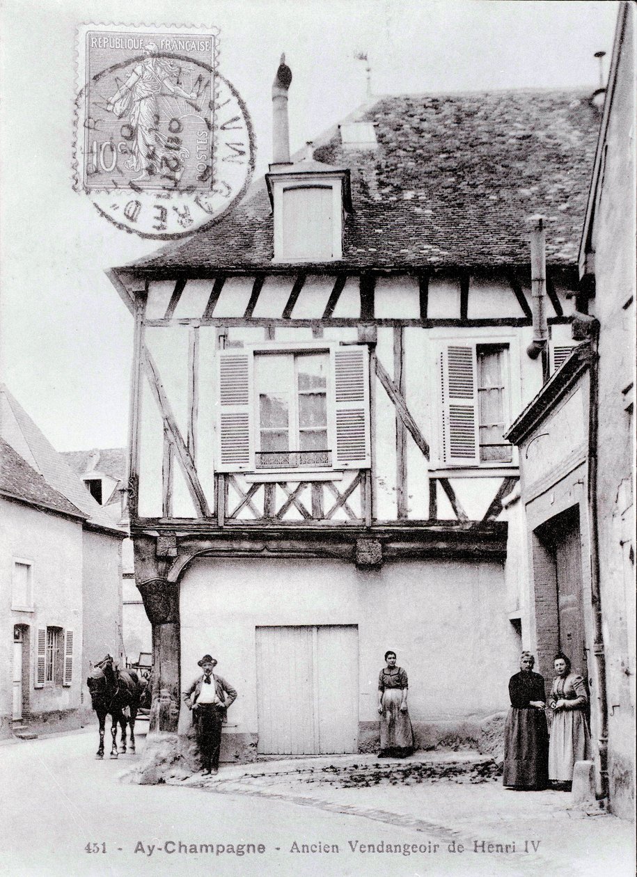 Veduta del vigneto di Enrico IV nella città di Ay Champagne nella Marna - Fotografia dell
