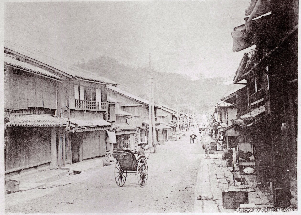 Veduta di una strada di un villaggio in Cina Fotografia dell