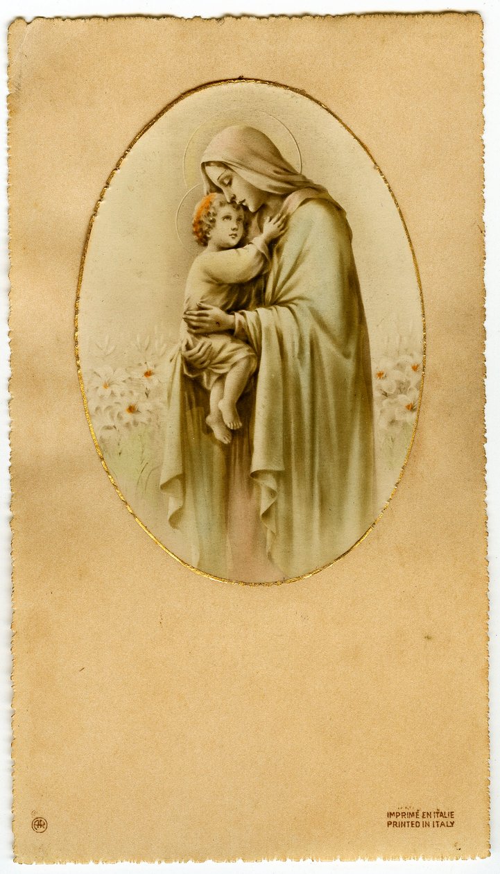 Vergine con bambino da Anonymous Anonymous