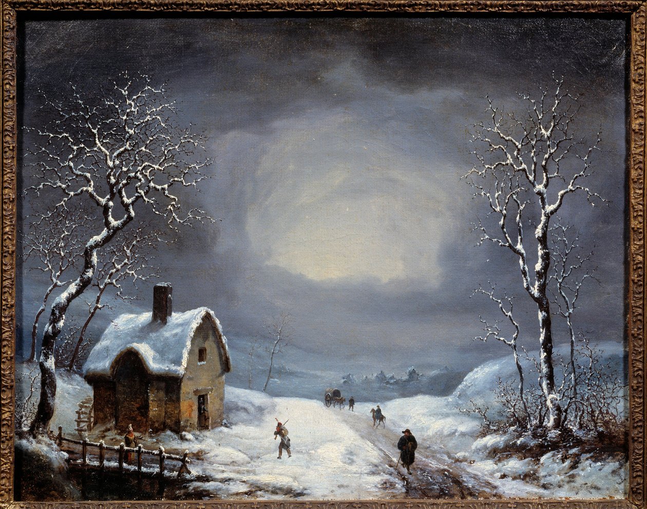 Paesaggio invernale Pittura anonima. 19° secolo Collezione privata da Anonymous Anonymous