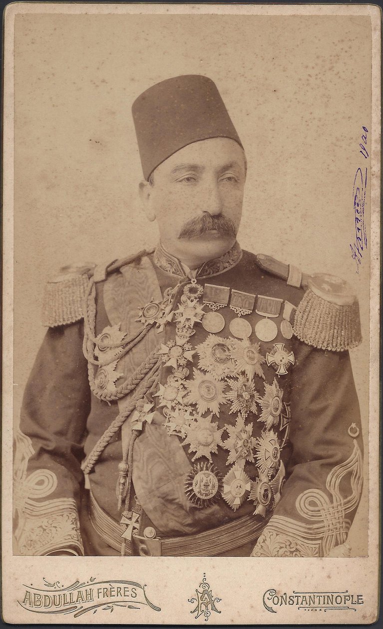 Ritratto del sultano Abdulhamid II (1842-1918) - Sultano Abduelhamid II (1842-1918), Imperatore degli Ottomani, Califfo dei Fedeli, Anonimo. Fotografia da Anonymous Anonymous