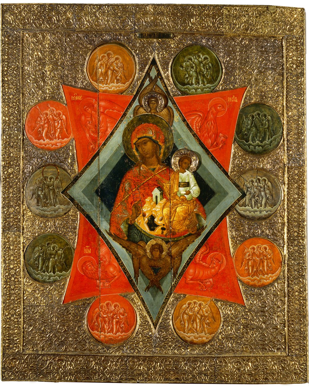 Madre di Dio del Roveto Ardente, metà del XVI secolo da Anonymous Russian icon painter