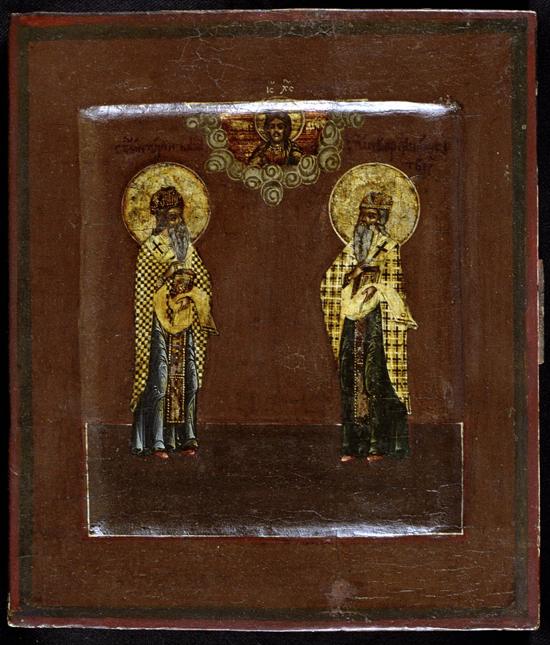 Santi Gurias di Kazan e Varsonofius di Tver, XVII secolo da Anonymous Russian icon painter