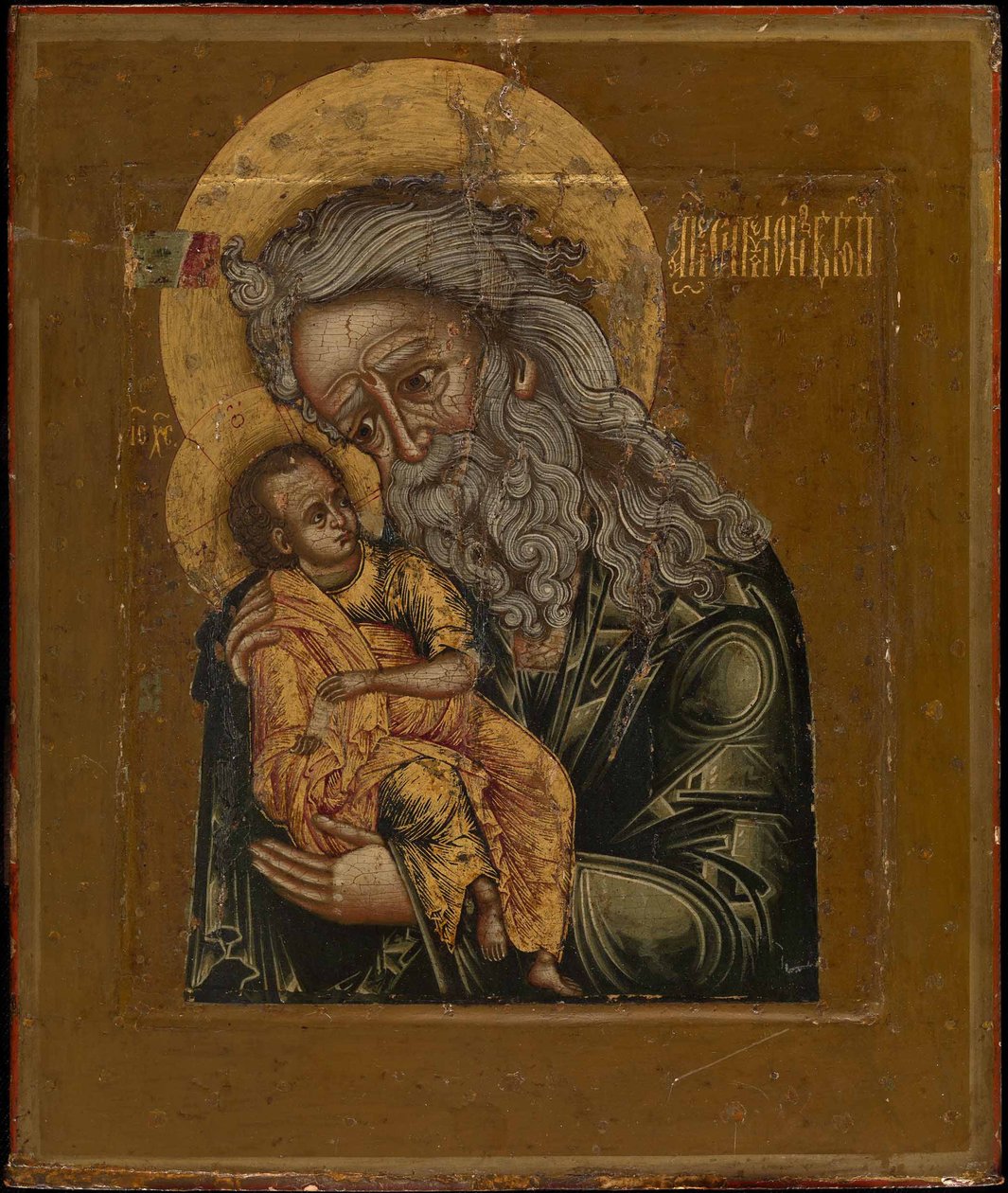 Simeone il Dio-Ricevitore, 1800 da Anonymous Russian icon painter