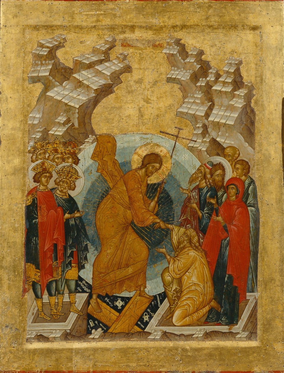 La discesa agli inferi da Anonymous Russian icon painter