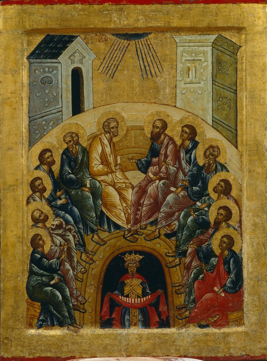 La discesa dello Spirito Santo da Anonymous Russian icon painter