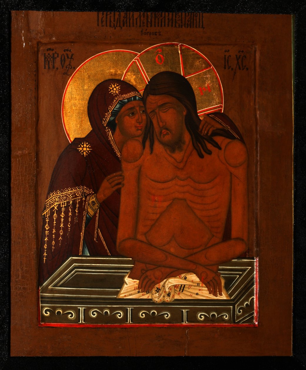 Compianto sul Cristo morto, fine del XIX sec. da Anonymous Russian icon painter