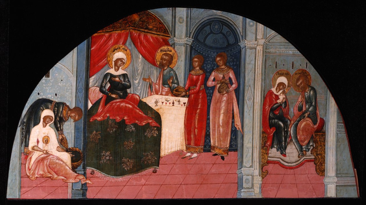 La Natività della Vergine da Anonymous Russian icon painter