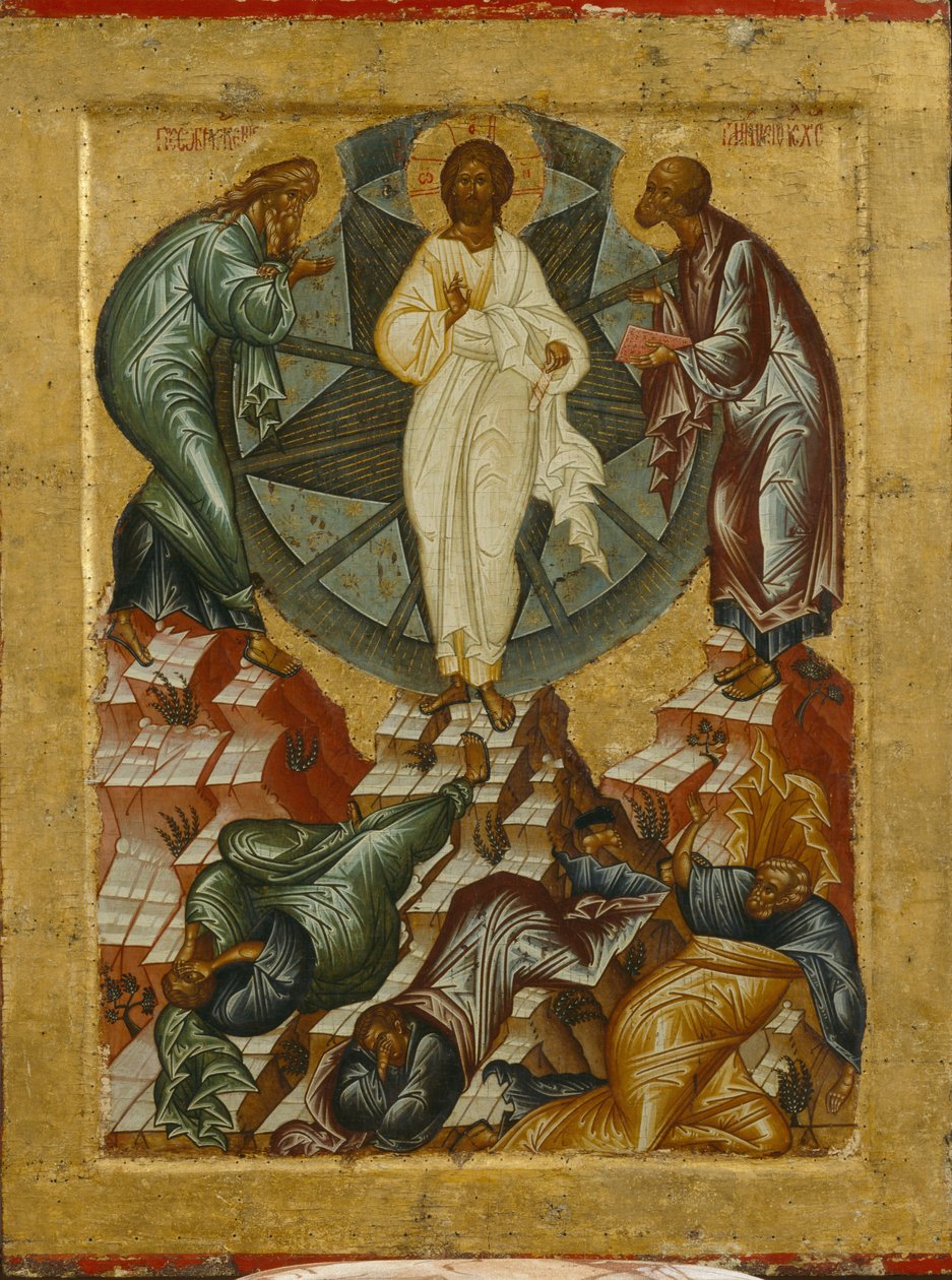 La trasfigurazione di Gesù, 1497 da Anonymous Russian icon painter