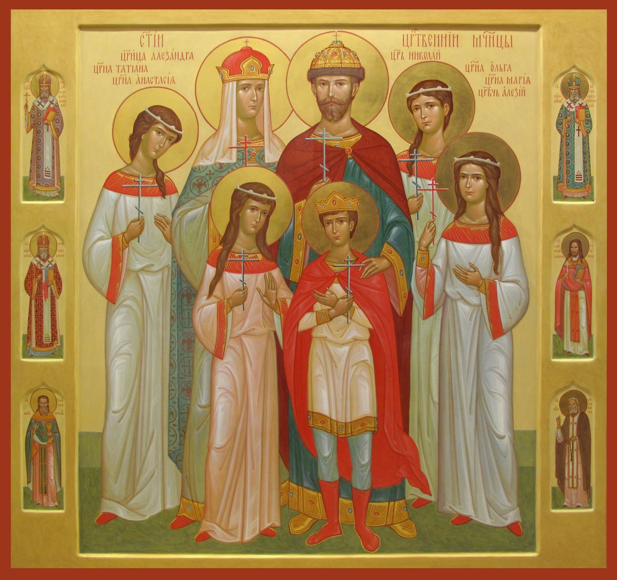 La famiglia uccisa dello Zar Nicola II, 2004-2007 da Anonymous Russian icon painter
