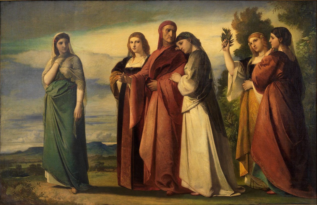 Dante e le nobildonne di Ravenna da Anselm Feuerbach