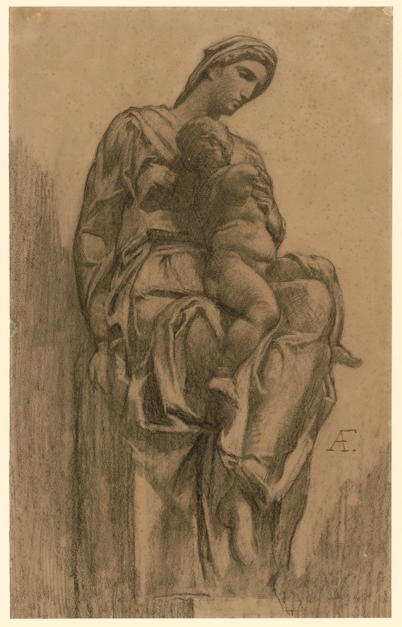 Madonna con il Bambino (da Michelangelo) da Anselm Feuerbach