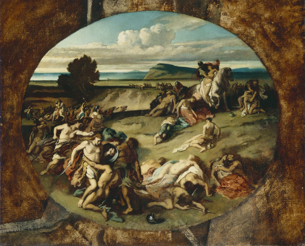 La Battaglia delle Amazzoni, 1857 da Anselm Feuerbach