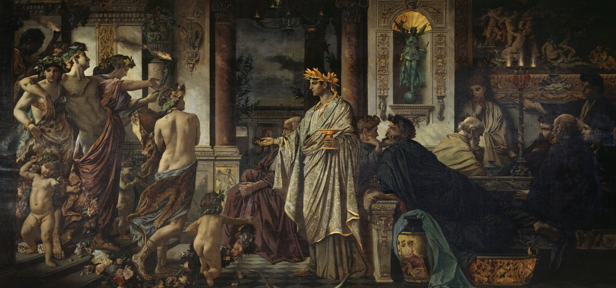 Il simposio seconda versione, ca 1871-1874 da Anselm Feuerbach