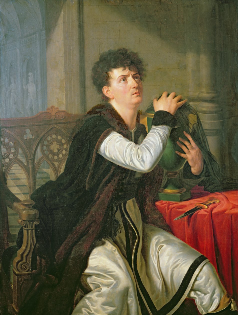 Ritratto di François Joseph Talma come Amleto da Anthelme Francois Lagrenee