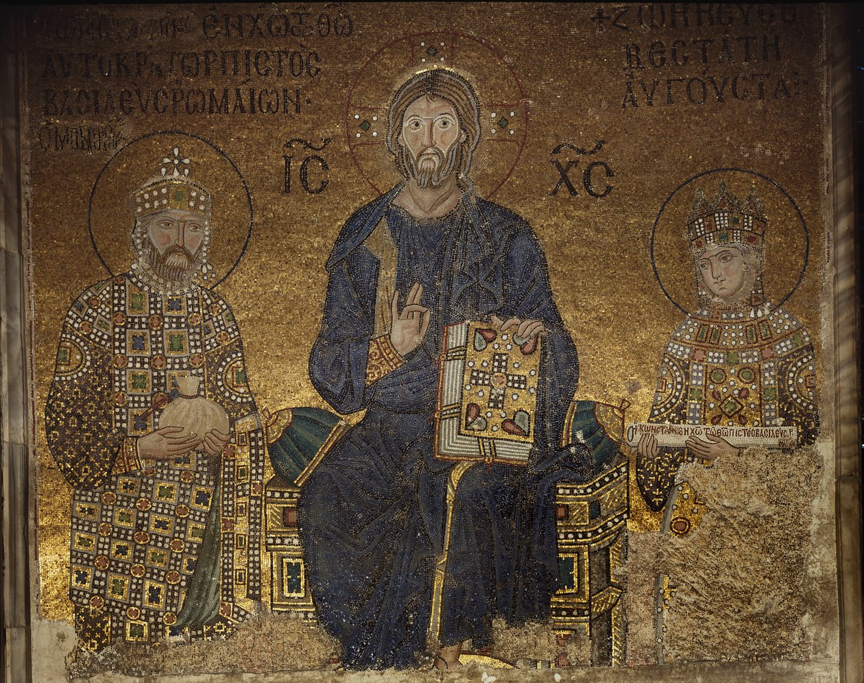 Il mosaico di Zoe da Anthemius of and Miletus Isidore of Tralles