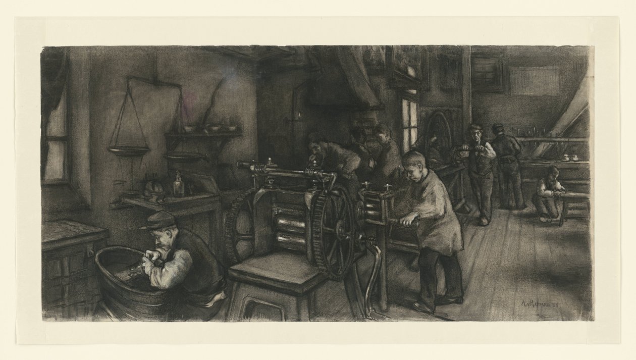 Officina nella fabbrica d