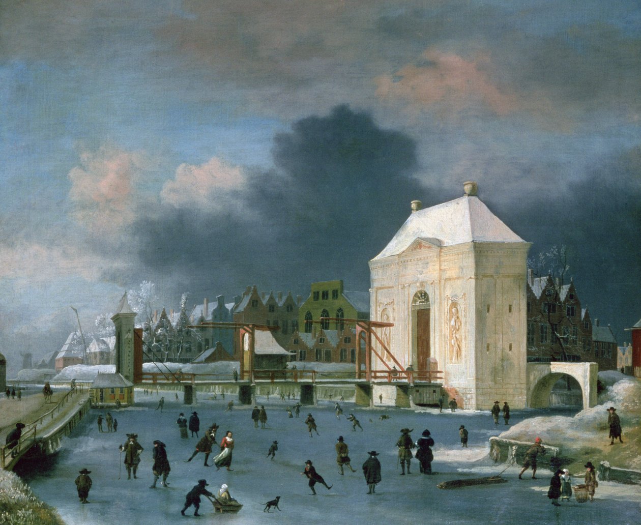 Porta della Città a Leida da Anthonie Beerstraten