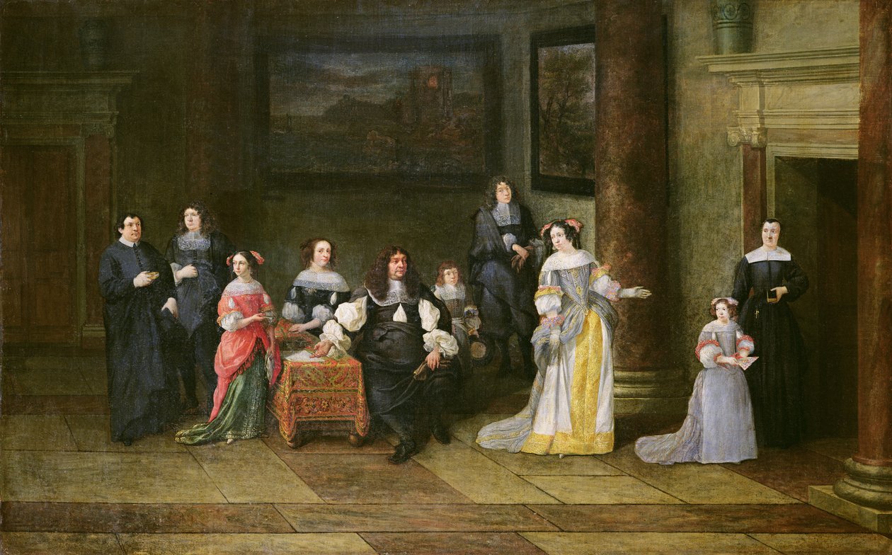 Ritratto di una famiglia in un interno da Anthonie Palamedesz