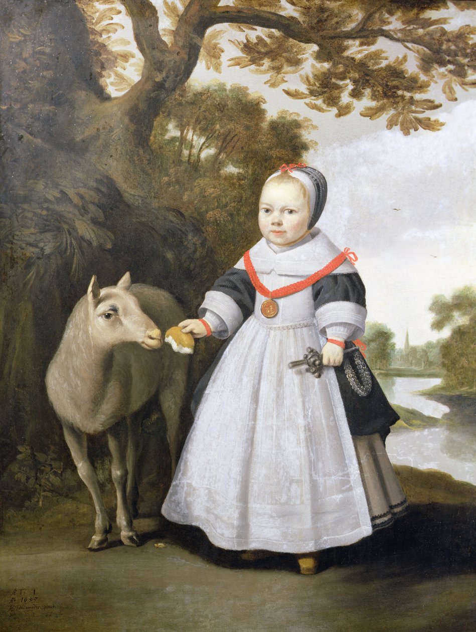 Bambino e pecora da Anthonie  Palamedesz