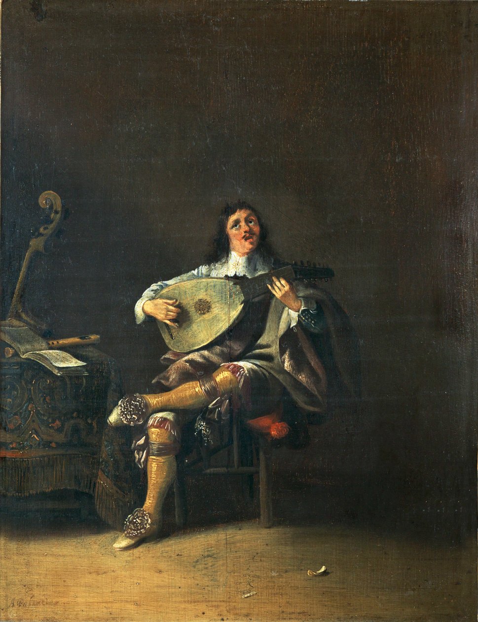 I cinque sensi: udito ... da Anthonie (1601 73) Palamedesz