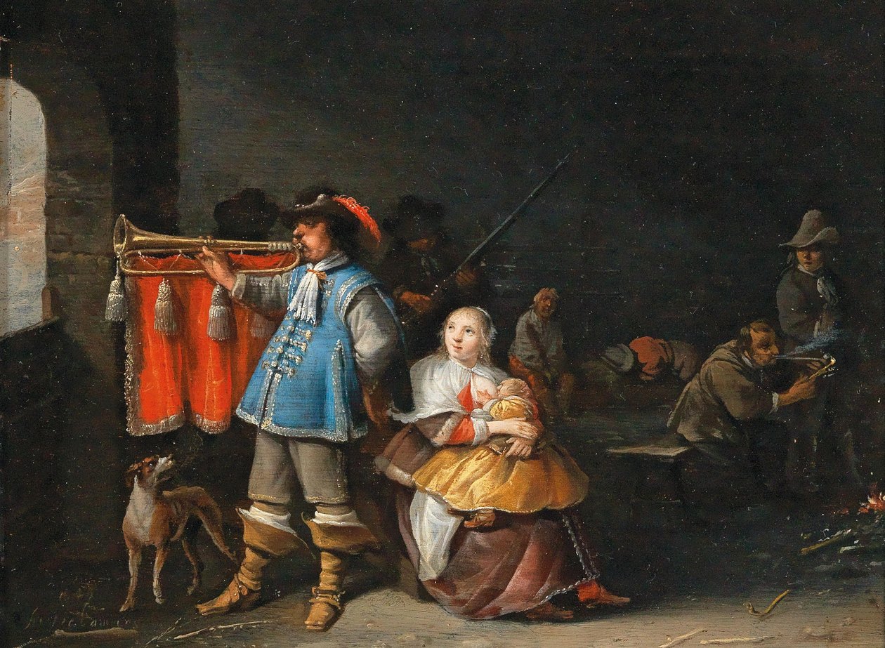 Interno del guardaroba da Anthonie Palamedesz.
