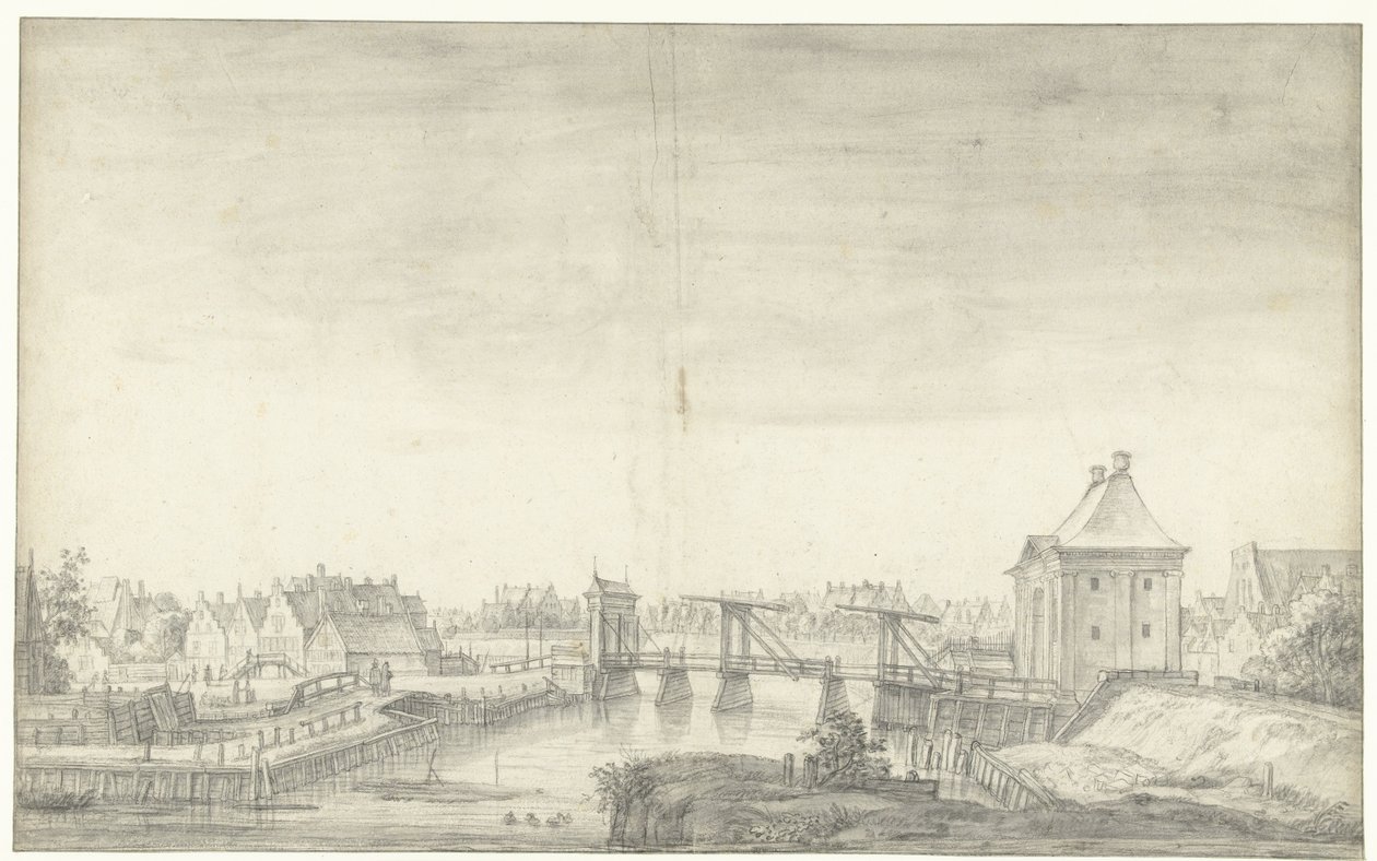Terza Porta di Heiligeweg ad Amsterdam da Anthonie Waterloo