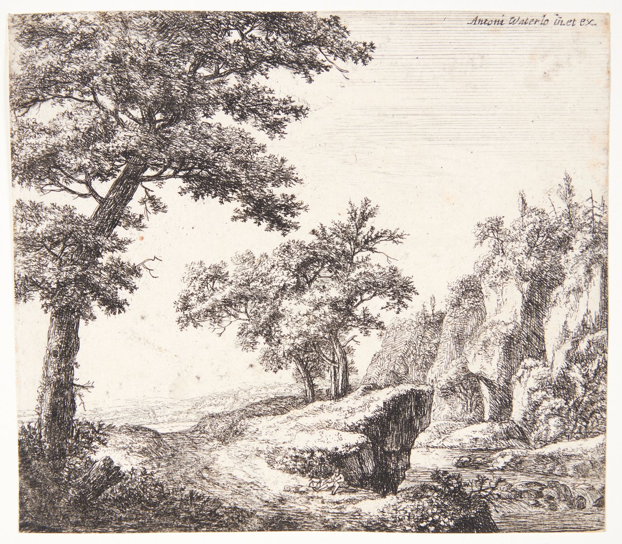 Paesaggio fluviale da Anthonie Waterloo