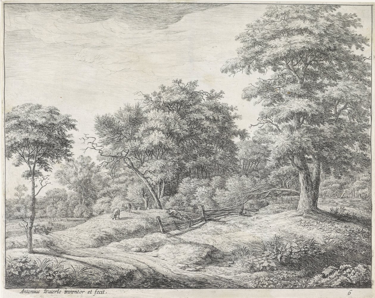 Pastore dormiente da Anthonie Waterloo