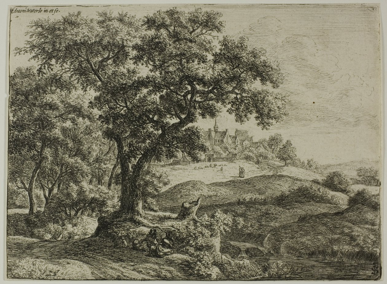 Il confine della foresta da Anthonie Waterloo