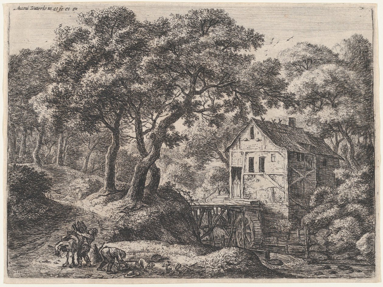 Il Mulino nel Bosco da Anthonie Waterloo