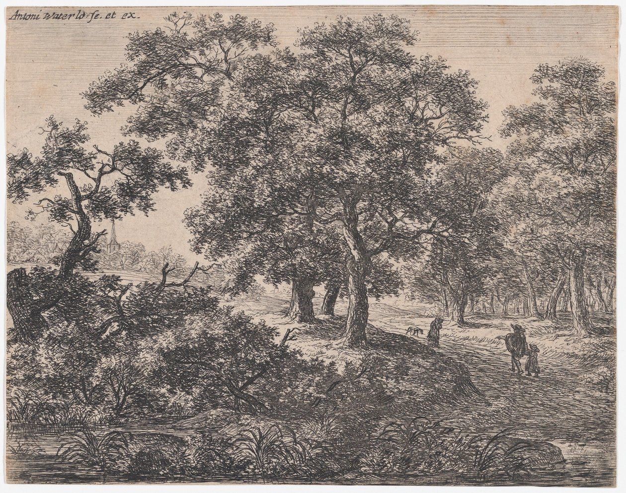 I tre alberi, XVII secolo da Anthonie Waterloo