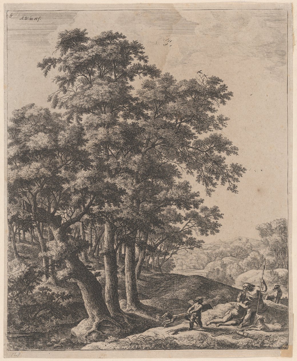Venere e Adone da Anthonie Waterloo