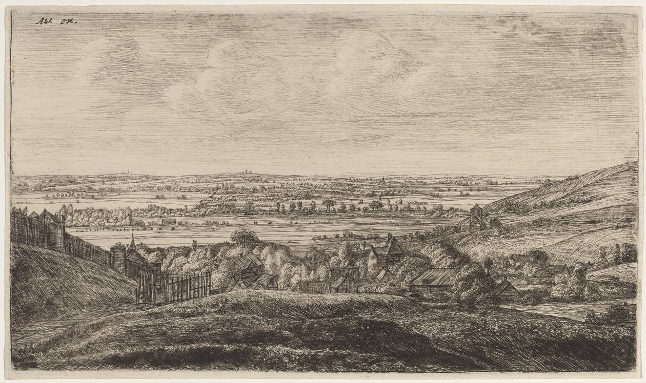 Amleto in una valle da Anthonie Waterloo and Johannes Ruischer