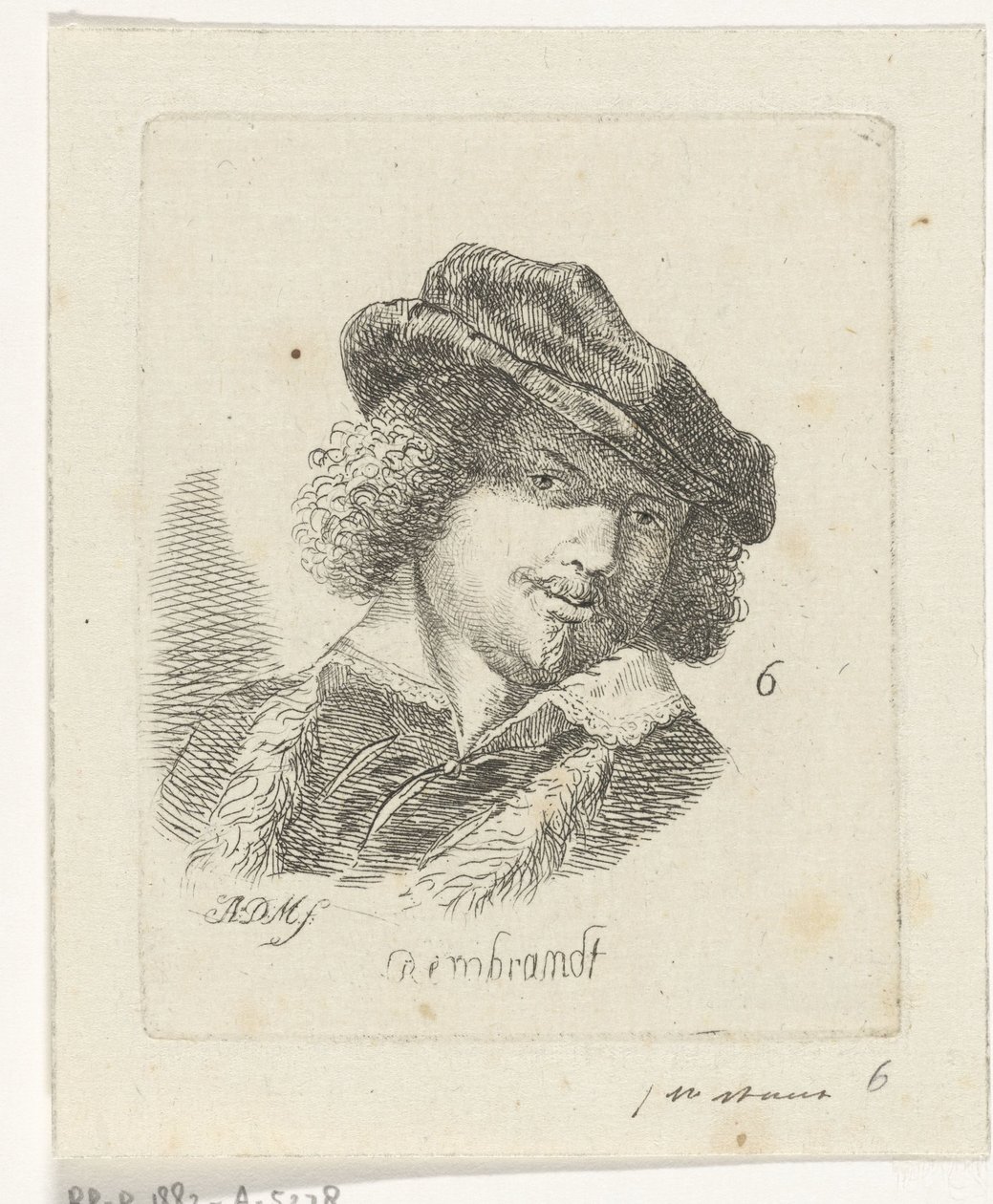 Ritratto di Rembrandt da Anthonie Willem Hendrik Nolthenius de Man