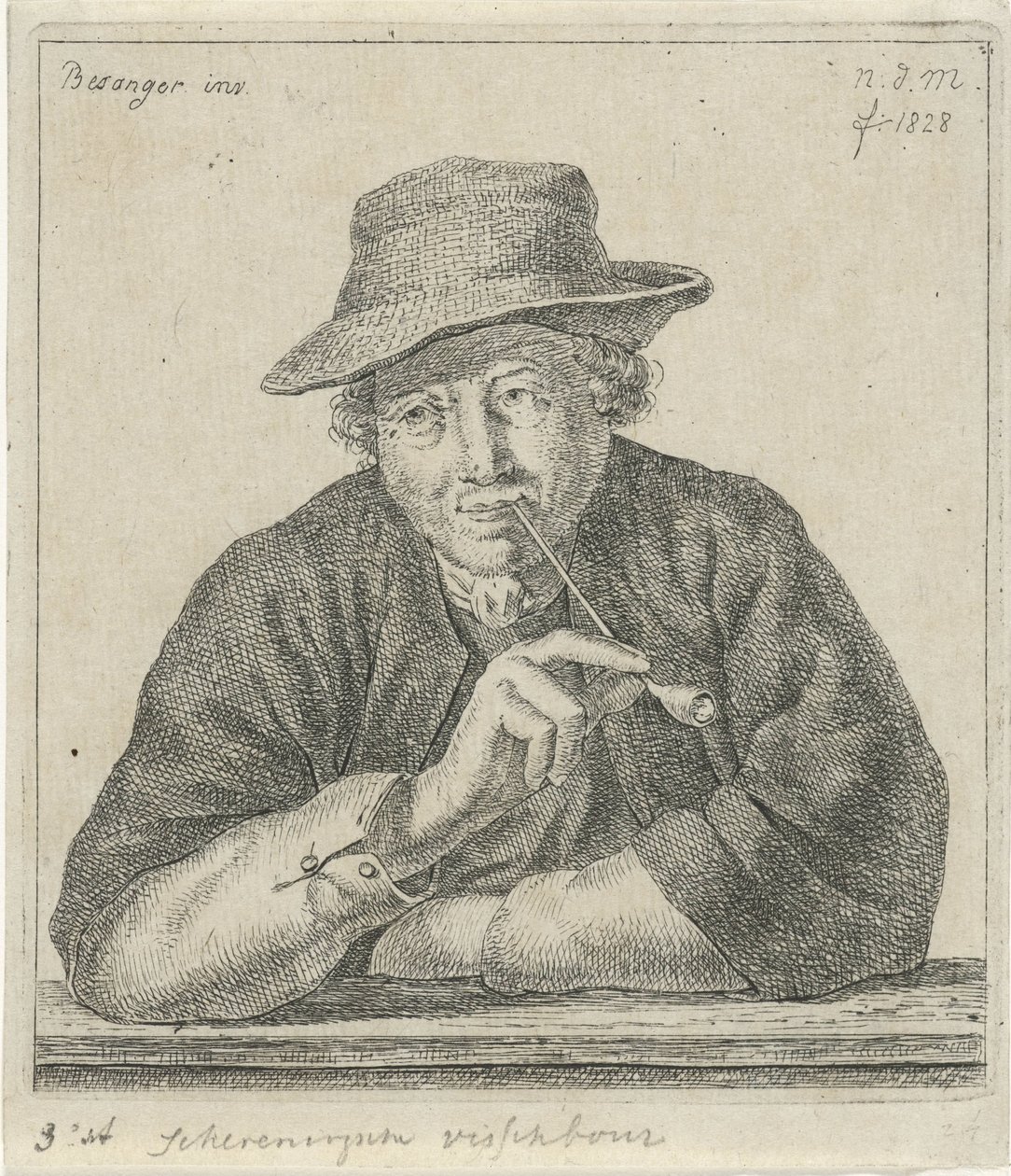 Uomo che fuma da Anthonie Willem Hendrik Nolthenius de Man