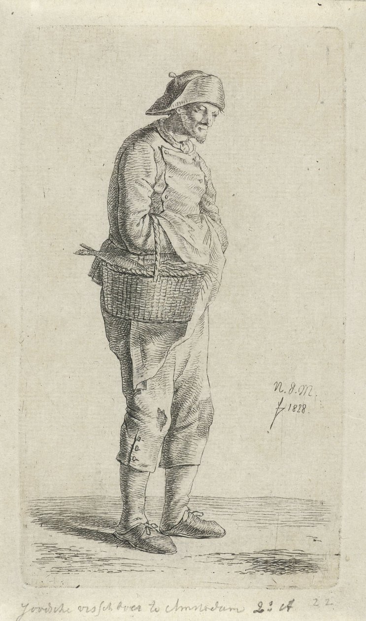 Venditore di pesce da Anthonie Willem Hendrik Nolthenius de Man