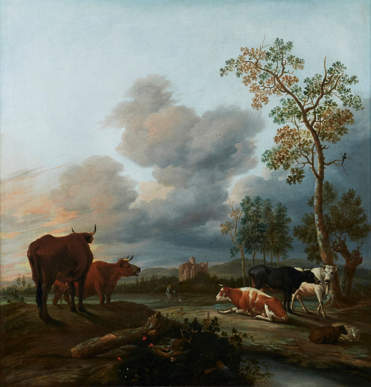 Olandese: Paesaggio con mucche Paesaggio con mucche da Anthonie van Borssom