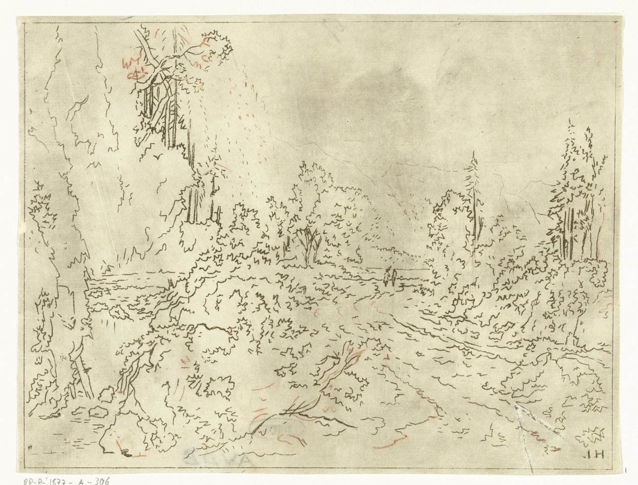 Paesaggio montuoso da Anthonie van den Bos