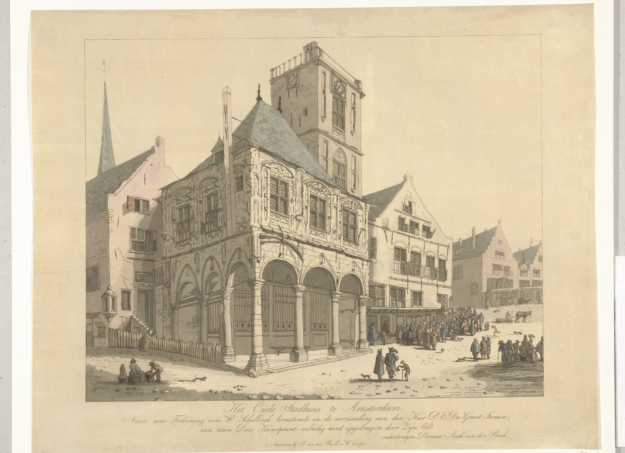 Il Vecchio Municipio di Amsterdam, 1641 Il Vecchio Municipio di Amsterdam da Anthonie van den Bos