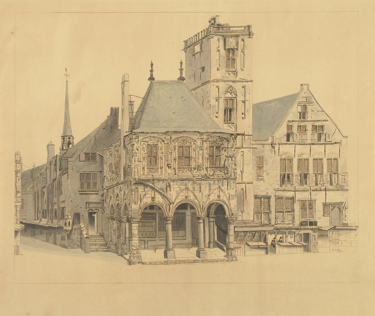 Il Vecchio Municipio di Amsterdam, 1641 da Anthonie van den Bos