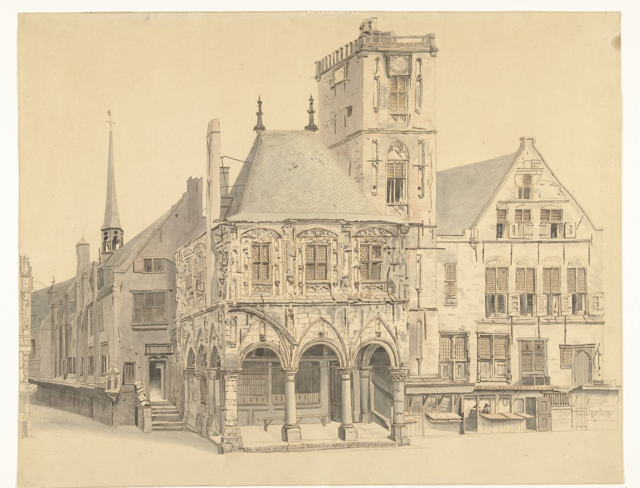Il Vecchio Municipio di Amsterdam, 1641 da Anthonie van den Bos