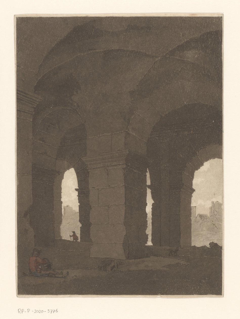 Sotto gli archi del Colosseo da Anthonie van den Bos