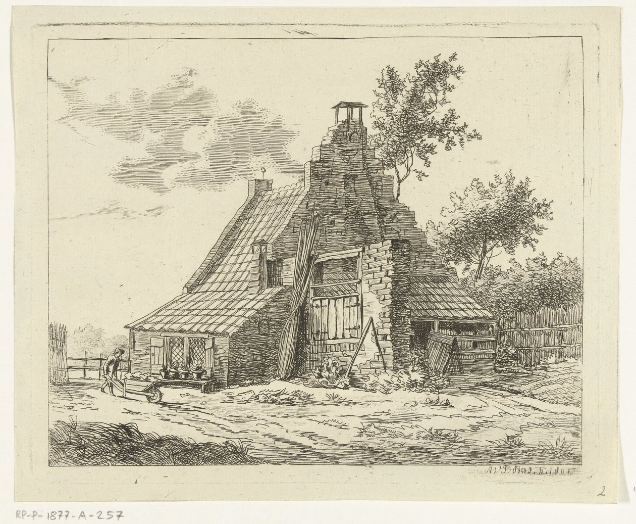 Rovina della casa Snaatburg a Maarssen da Anthonie van den Bos
