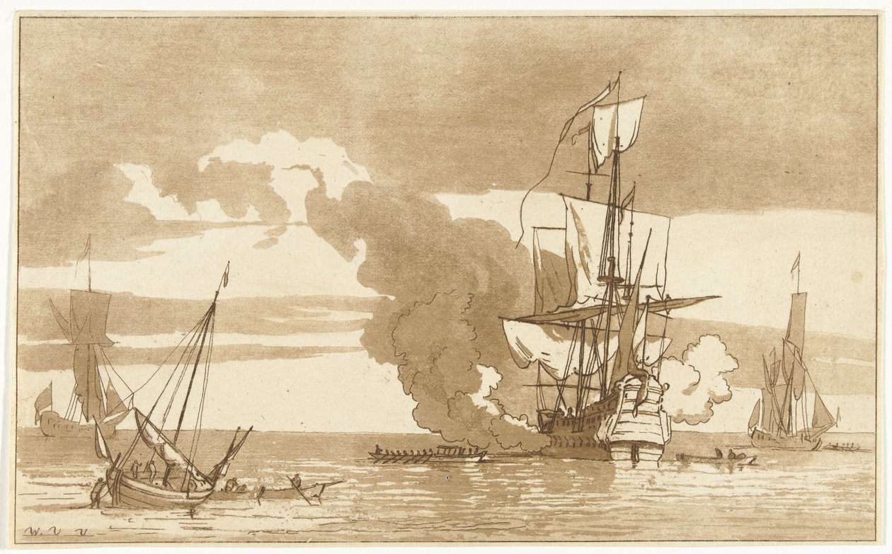 Battaglia navale da Anthonie van den Bos