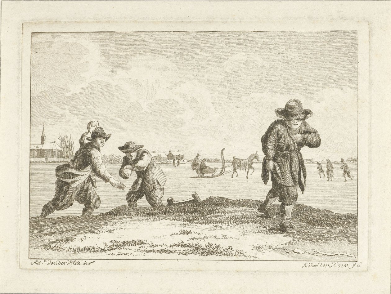Lanciatori di palle di neve da Anthonij van der Haer