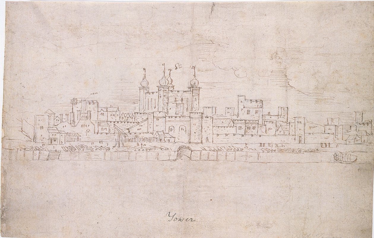 La Torre di Londra, c.1544 da Anthonis van den Wyngaerde